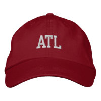 ATL "Atlanta" Monogram White and Red