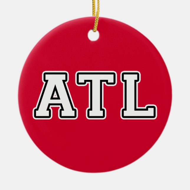 ATL CERAMIC TREE DECORATION (Front)