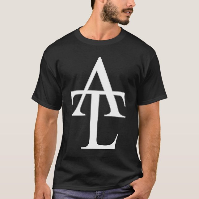 ATL White Logo Black Tee (Front)