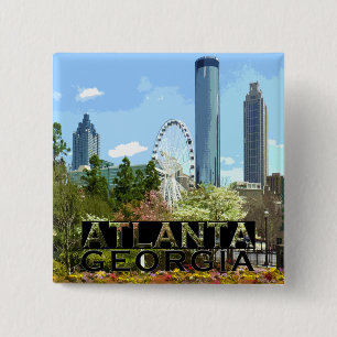 Atlanta 15 Cm Square Badge