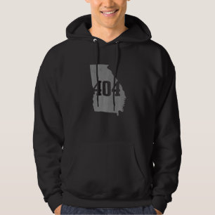 Atlanta 404 Area Code Atl Georgia Map State Pride  Hoodie