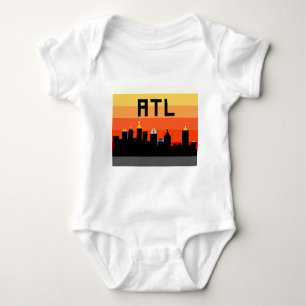 Atlanta 8-Bit Skyline ATL Baby Bodysuit