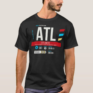 Atlanta ATL Airport Code Baggage Tag T-Shirt