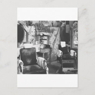 Atlanta Barber Shop, 1930s Postcard