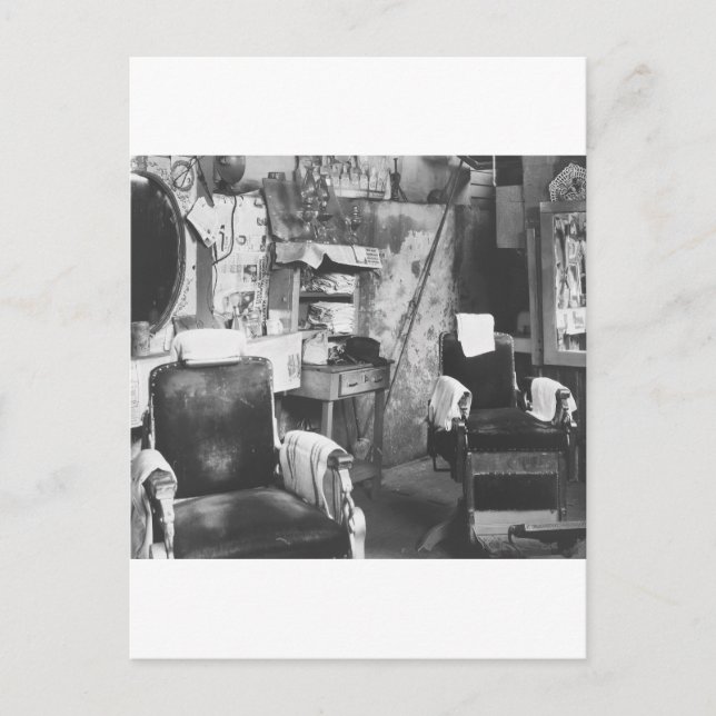 Atlanta Barber Shop, 1930s Postcard (Front)