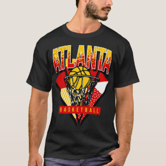 Atlanta Basketball 90s Throwback T-Shirt