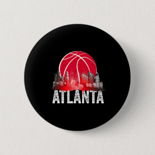 Atlanta Bysketbyll B-byll City Georgia Fan Pride 6 Cm Round Badge