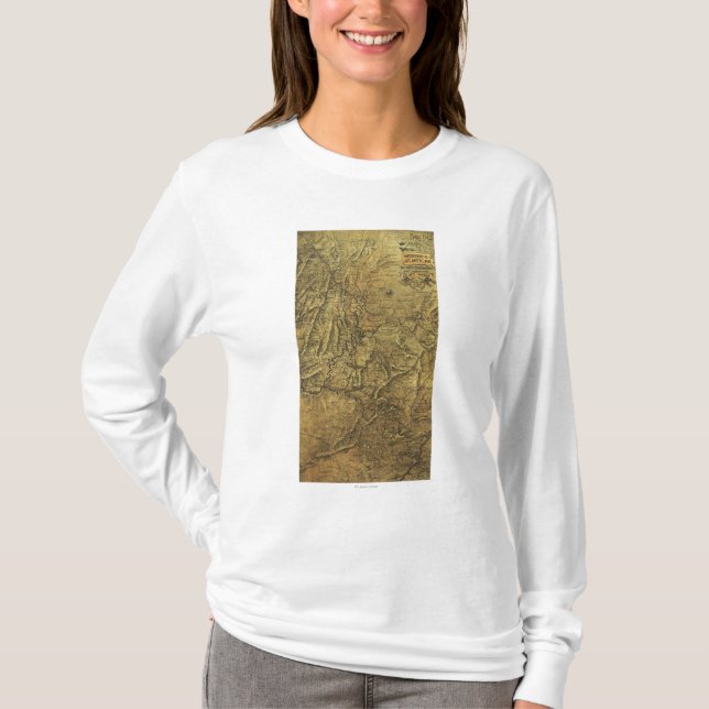 Atlanta Campaign - Civil War Panoramic Map T-Shirt (Front)
