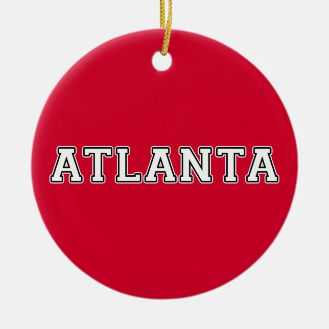 Atlanta Ceramic Tree Decoration (Front)