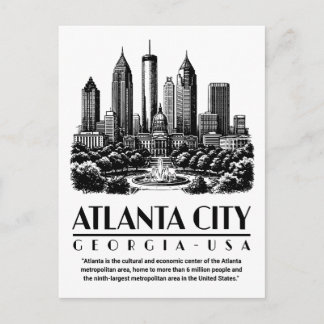 Atlanta City Georgia USA Postcard
