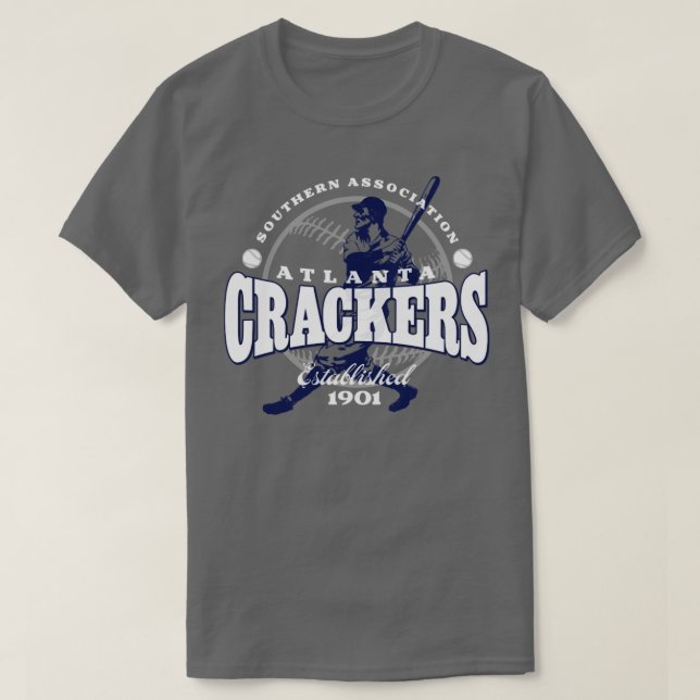 Atlanta Crackers Baseball T-Shirt (Design Front)