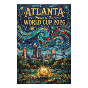Atlanta Football Art 2026 City Stadium Design Photo Print