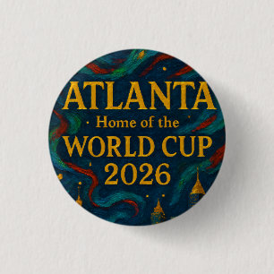 Atlanta Football Elegant Artwork 2026 3 Cm Round Badge