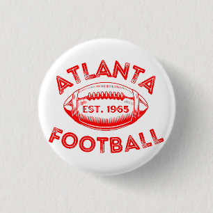 Atlanta Football Vintage Style  3 Cm Round Badge
