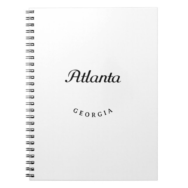 Atlanta GA Notebook (Front)