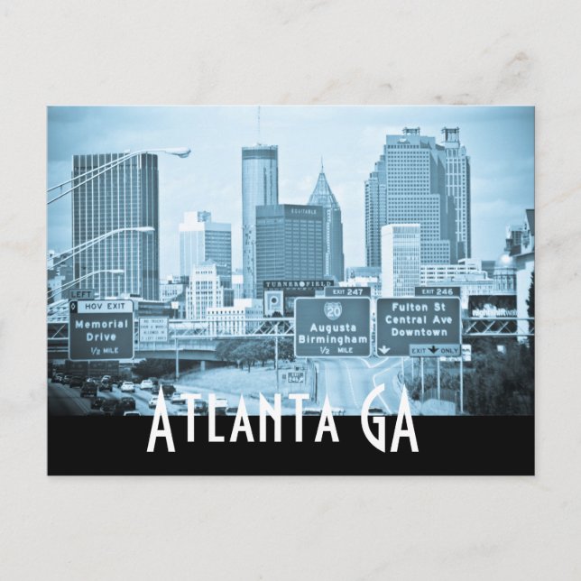 ATLANTA GA POSTCARD (Front)