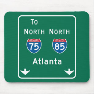 Atlanta, GA Road Sign Mouse Pad