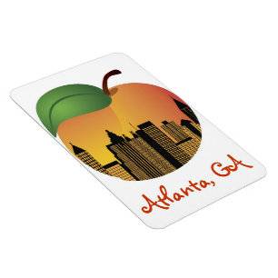Atlanta Georgia and Peach Magnet