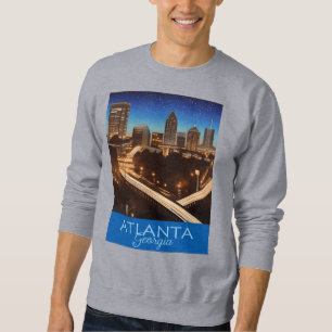 Atlanta Georgia Blue and Gold Evening Sweatshirt