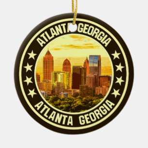 Atlanta Georgia                                    Ceramic Tree Decoration