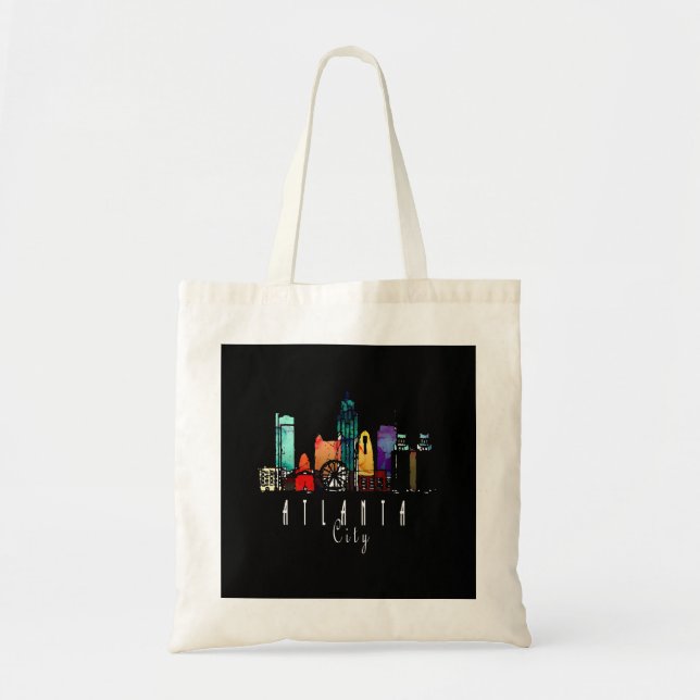Atlanta, Georgia, City Men's Women's Pullover  Tote Bag (Front)