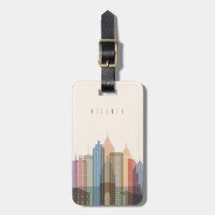 Atlanta, Georgia City Skyline Luggage Tag