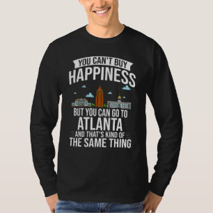 Atlanta Georgia City Skyline Map Travel T-Shirt
