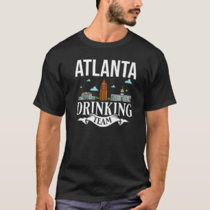 Atlanta Georgia City Trip Skyline Map Travel T-Shirt