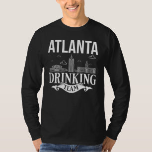 Atlanta Georgia City Trip Skyline Map Travel T-Shirt
