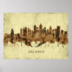 Atlanta Georgia Cityscape Poster