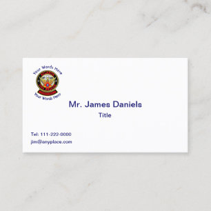 Atlanta Georgia Fire Rescue Emblem Business Card