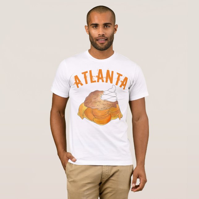 Atlanta Georgia GA Peach Cobbler Southern Dessert T-Shirt (Front Full)