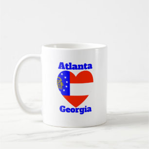 Atlanta Georgia Heart Flag Coffee Mug