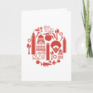 Atlanta Georgia Icons Card