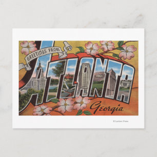 Atlanta, Georgia - Large Letter Scenes 2 Postcard