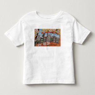 Atlanta, Georgia - Large Letter Scenes 2 Toddler T-Shirt