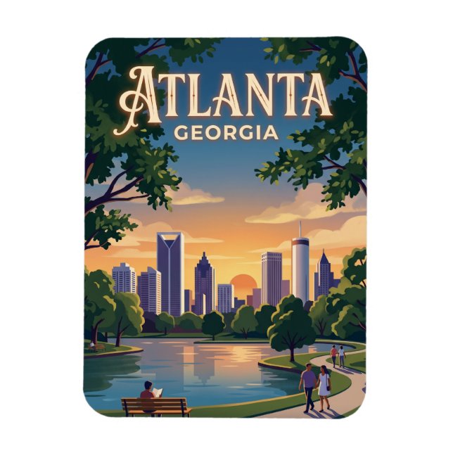 Atlanta Georgia Magnet (Vertical)