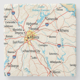 Atlanta, Georgia, Map, Coasters