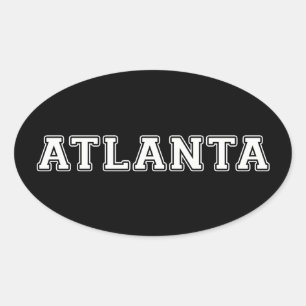 Atlanta Georgia Oval Sticker