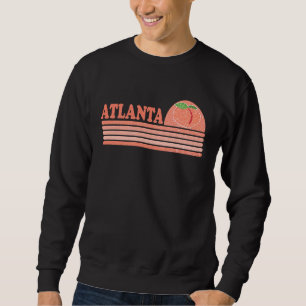 Atlanta Georgia Peach Southern Girls Retro Vintage Sweatshirt