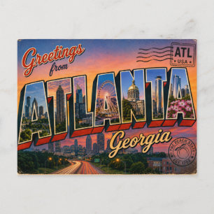Atlanta Georgia postcard