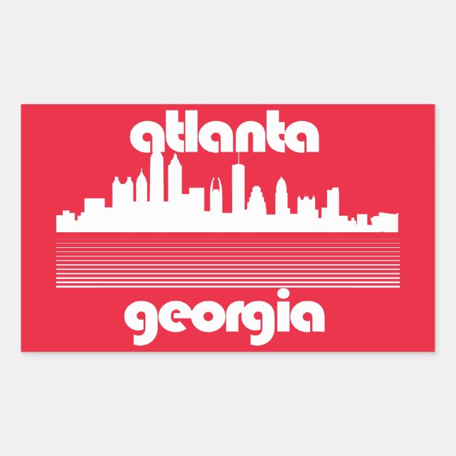Atlanta Georgia Rectangular Sticker (Front)