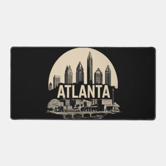 Atlanta Georgia Skyline Desk Mat