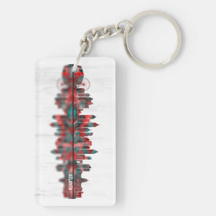 Atlanta Georgia Skyline Key Ring