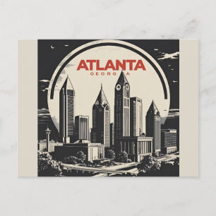 Atlanta Georgia Skyline Postcard