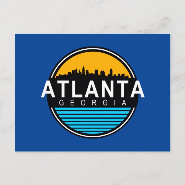 Atlanta Georgia Skyline Postcard (Front)