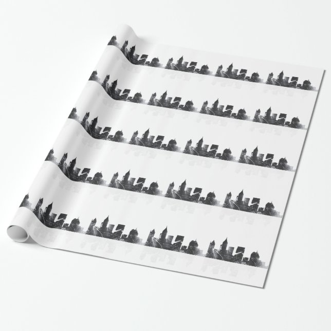 ATLANTA GEORGIA SKYLINE - Wrapping Paper (Unrolled)