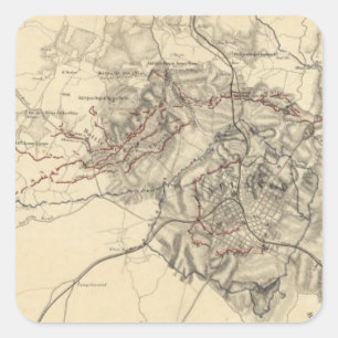 Atlanta, Georgia Square Sticker