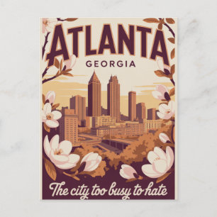 Atlanta Georgia The City Too Busy to Hate Travel Postcard