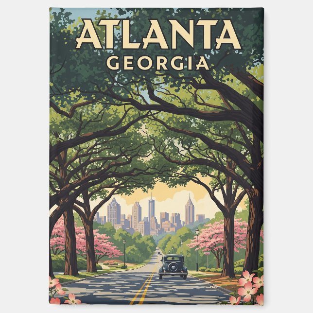 Atlanta Georgia Travel Magnet (Front)